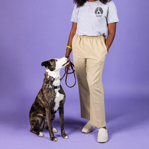 Personalized OSCAR pet portrait T-shirt